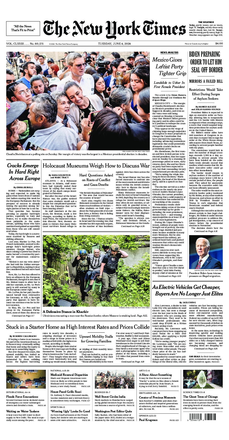 Prima-pagina-del-New-York-Times-edizione-di-oggi-2024-06-04