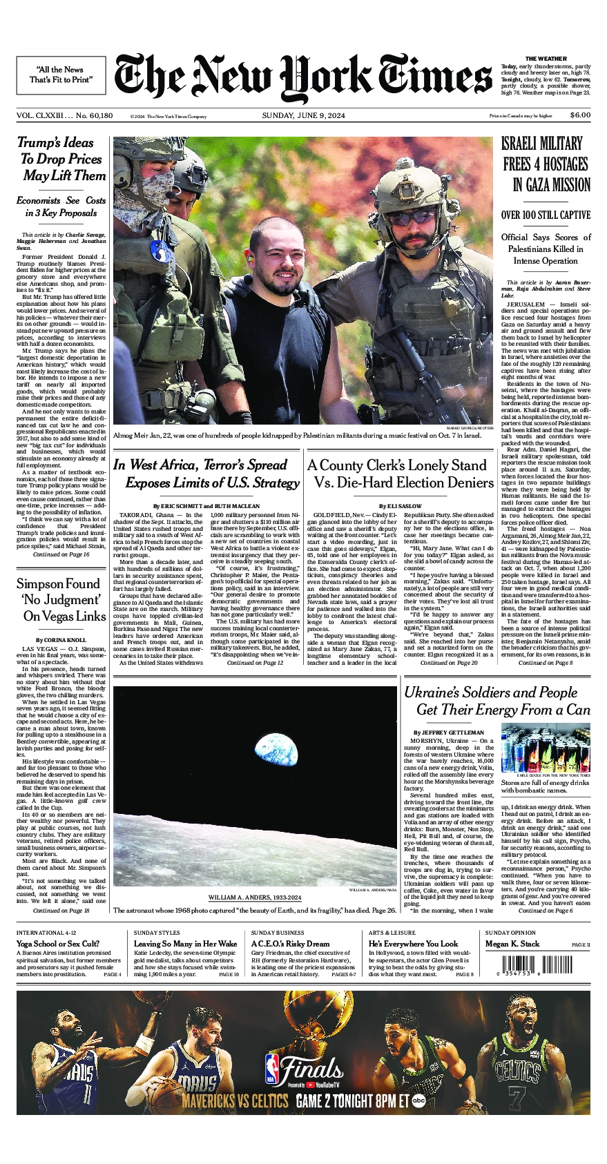 Prima-pagina-del-New-York-Times-edizione-di-oggi-2024-06-09