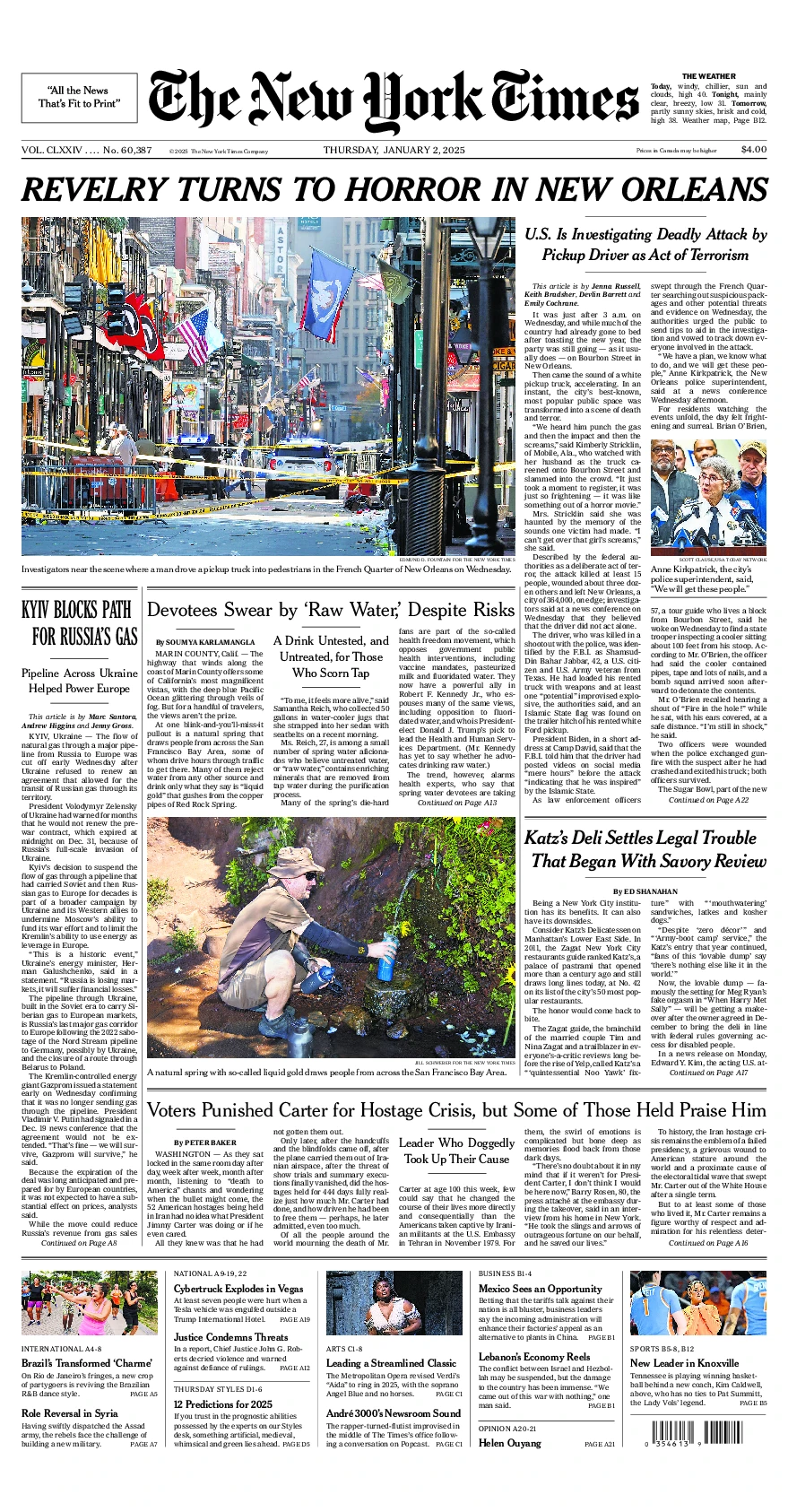 Prima-pagina-del-New-York-Times-edizione-di-oggi-2025-01-02