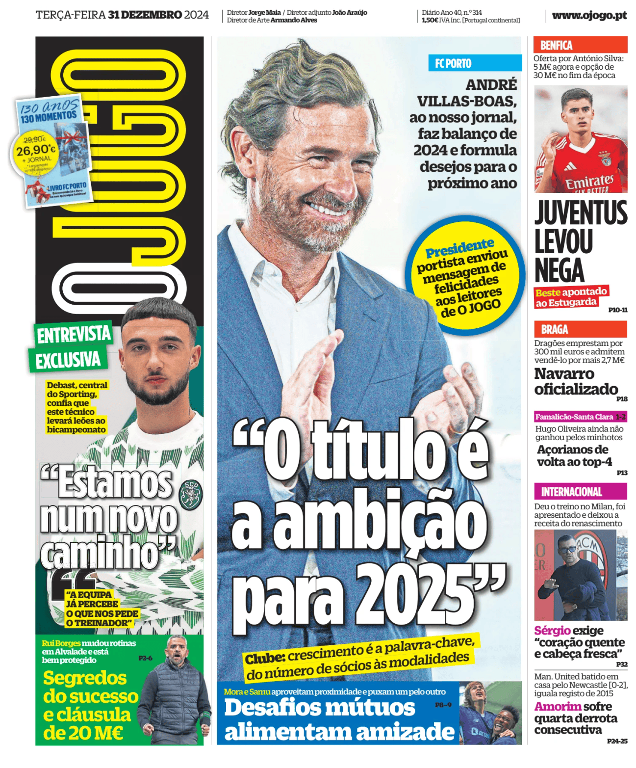 Prima-pagina-O-Jogo-oggi-edizione-di-oggi-20241231