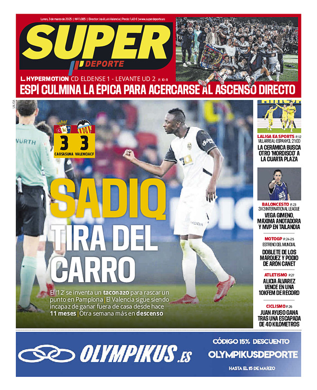 Prima-pagina-SUPERDEPORTE-oggi-edizione-di-oggi-20250303