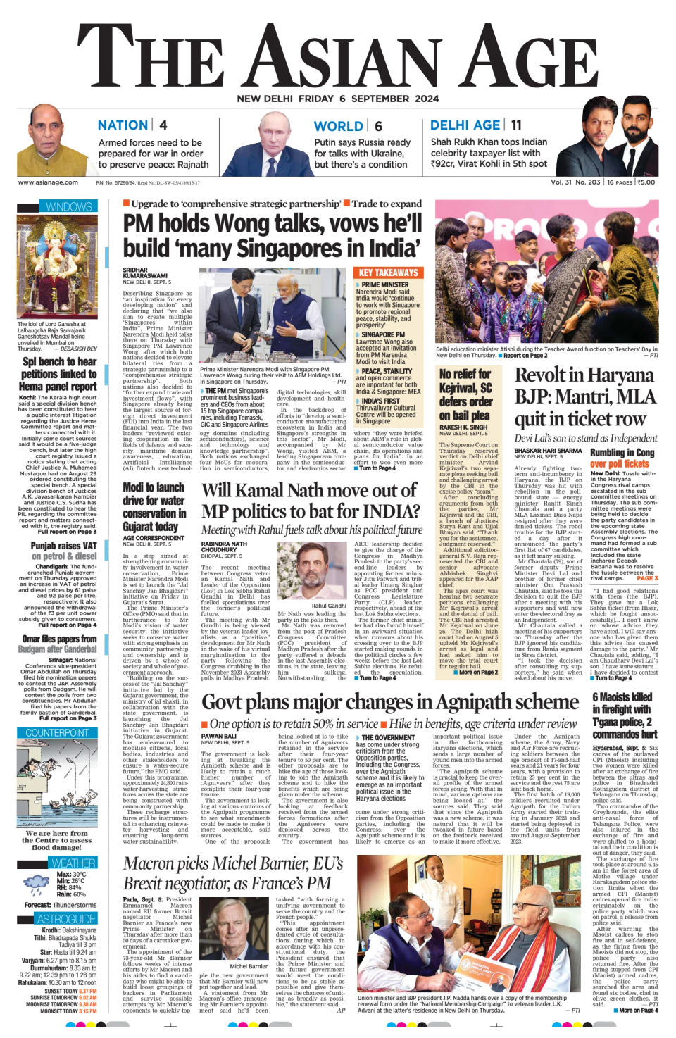 Prima-pagina-The-Asian-Age-oggi-edizione-di-oggi-20240906