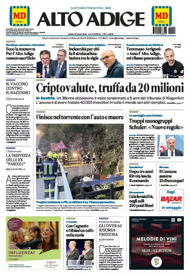 Prima-pagina-alto_adige-edizione-di-oggi-2024-10-24