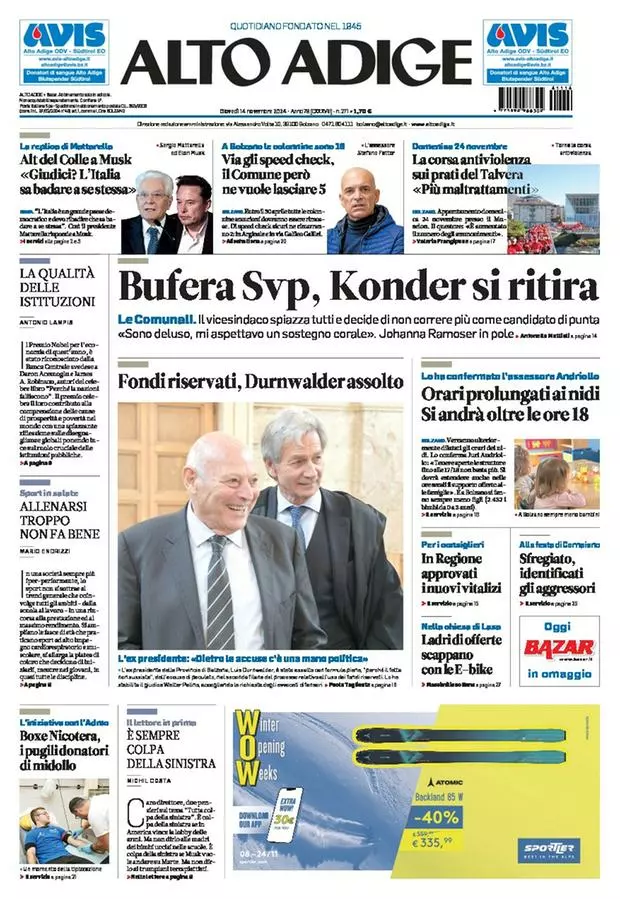 Prima-pagina-alto_adige-edizione-di-oggi-2024-11-14