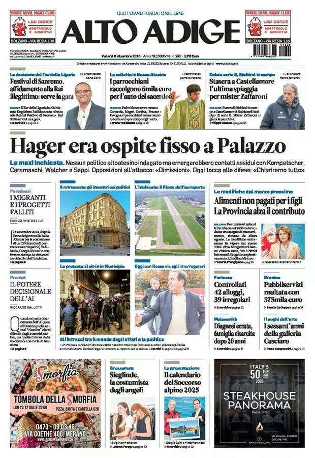 Prima-pagina-alto_adige-edizione-di-oggi-2024-12-06