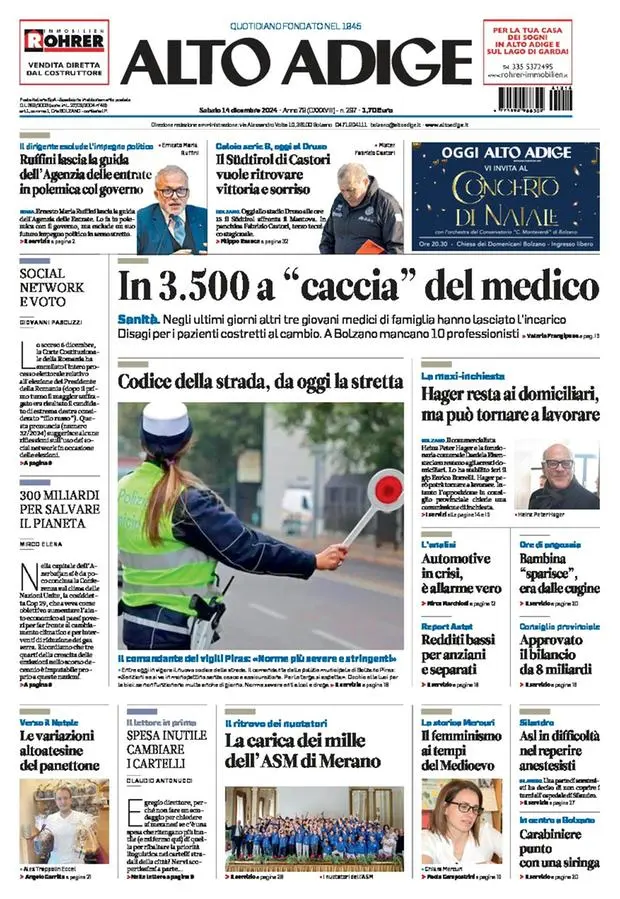 Prima-pagina-alto_adige-edizione-di-oggi-2024-12-14