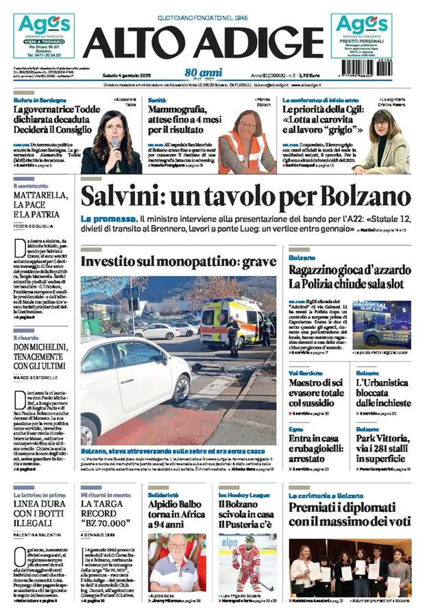 Prima-pagina-alto_adige-edizione-di-oggi-2025-01-04