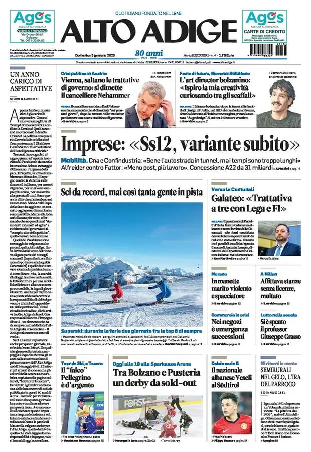 Prima-pagina-alto_adige-edizione-di-oggi-2025-01-05