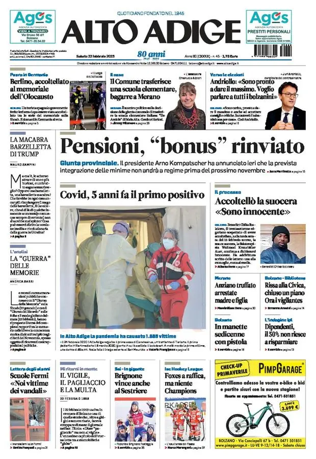 Prima-pagina-alto_adige-edizione-di-oggi-2025-02-22