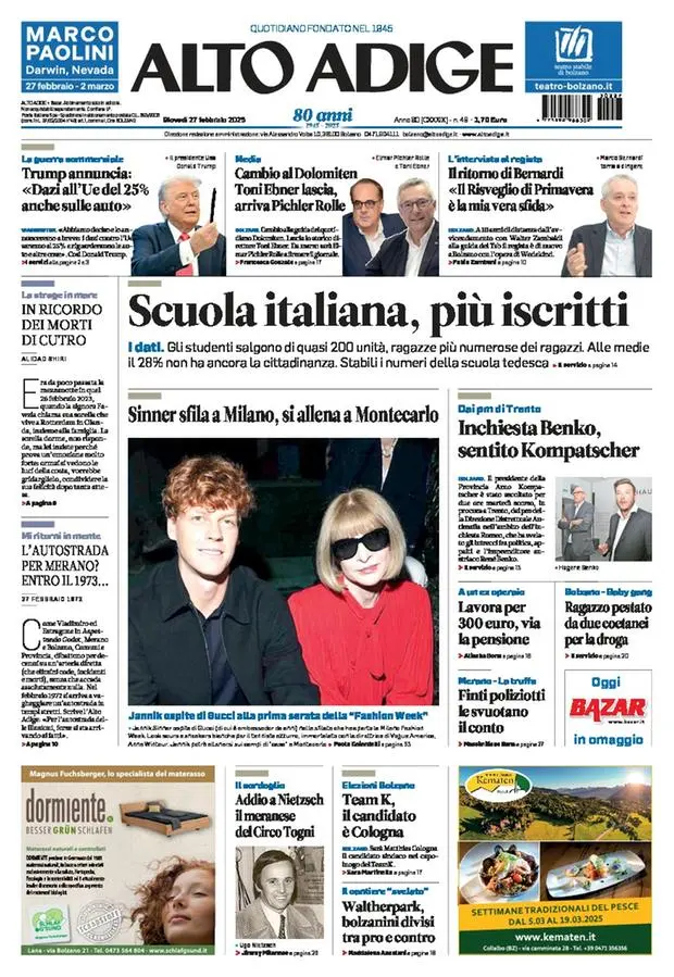 Prima-pagina-alto_adige-edizione-di-oggi-2025-02-27