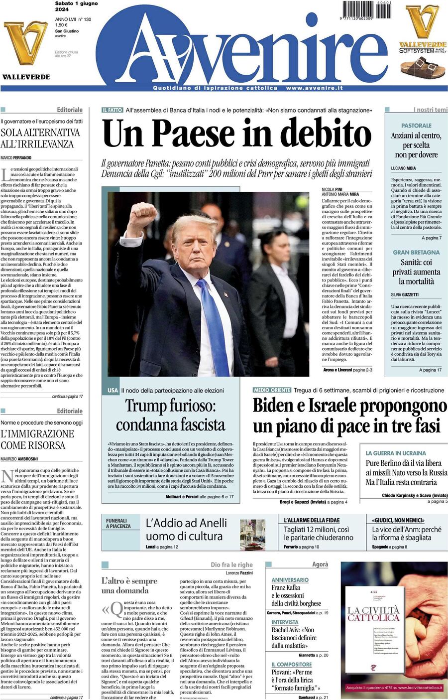 Prima-pagina-avvenire-edizione-di-oggi-01-06-2024