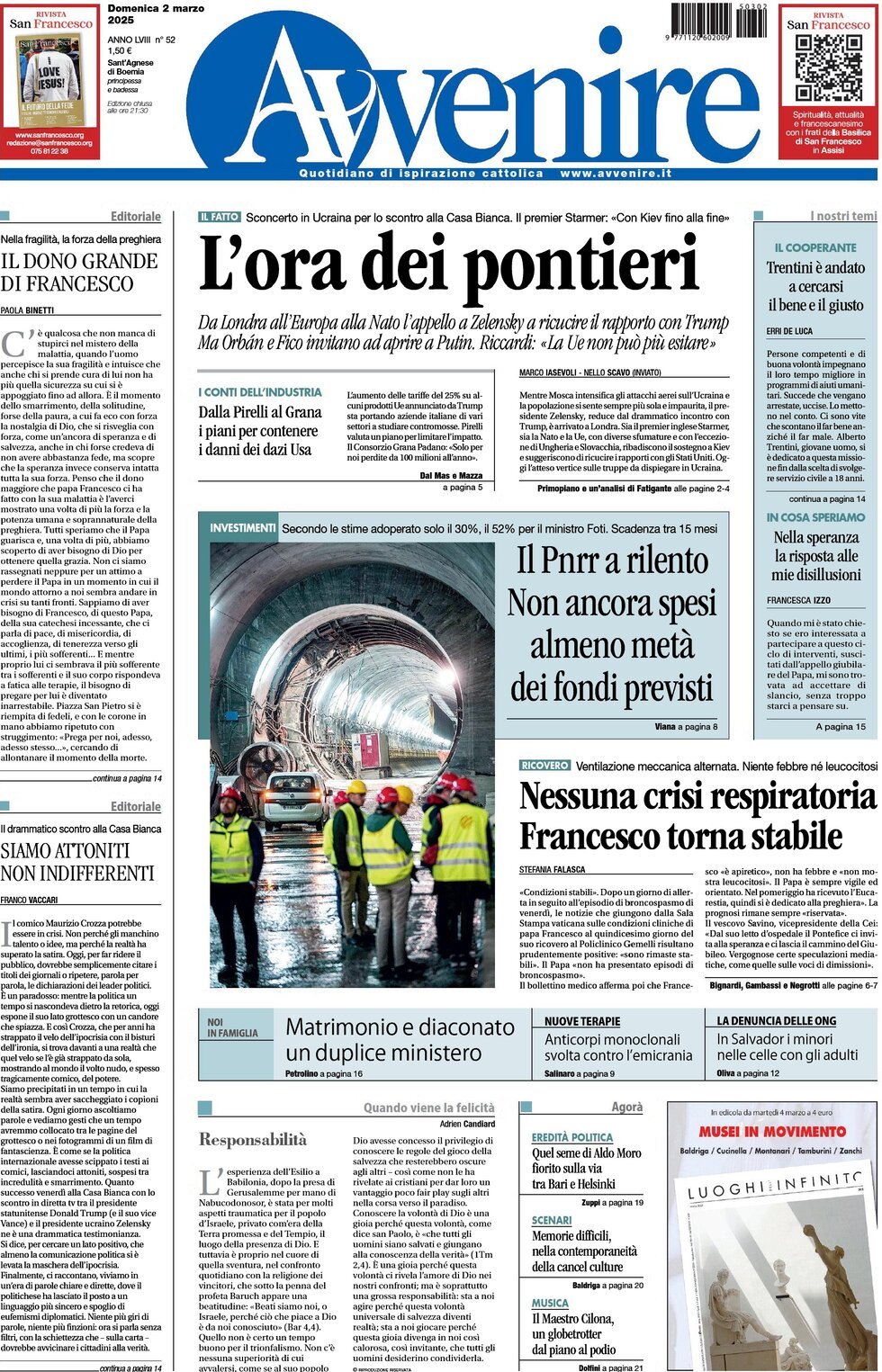 Prima-pagina-avvenire-edizione-di-oggi-02-03-2025