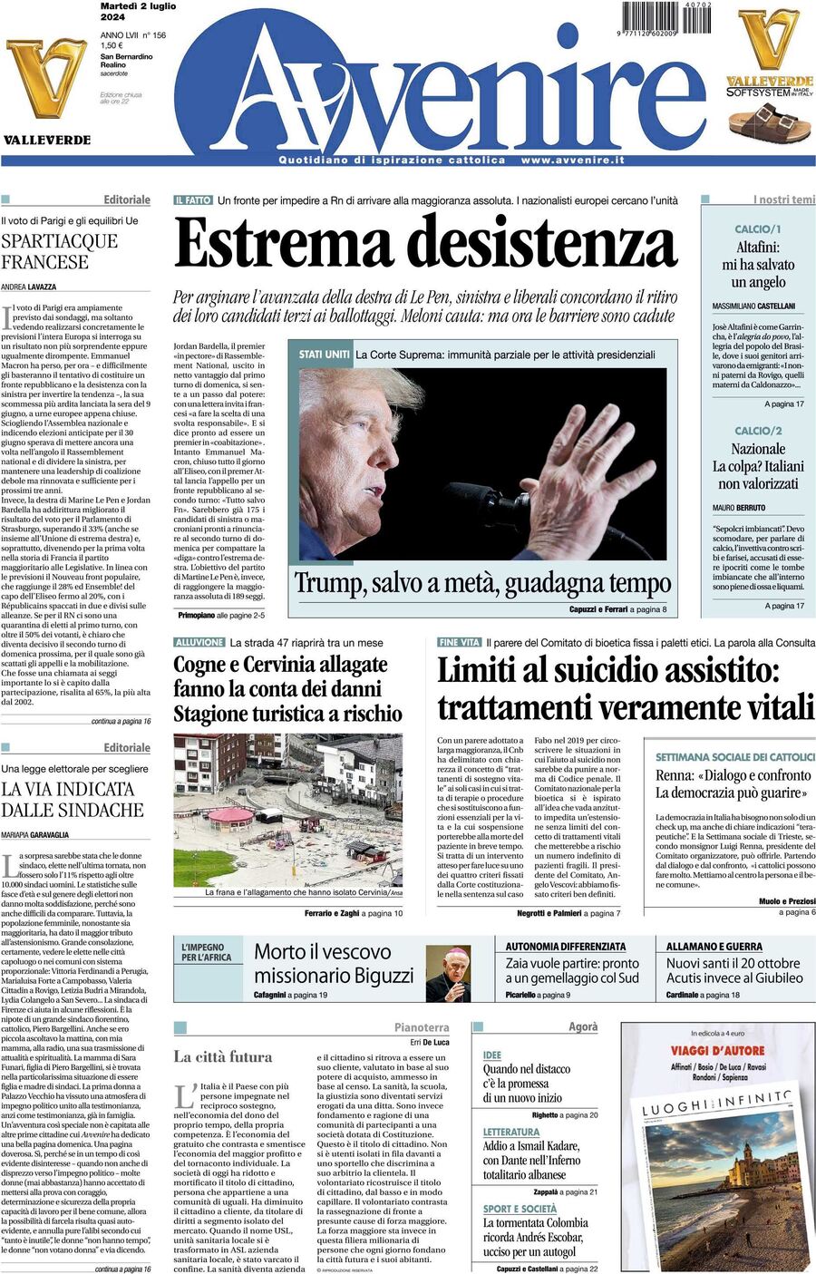 Prima-pagina-avvenire-edizione-di-oggi-02-07-2024