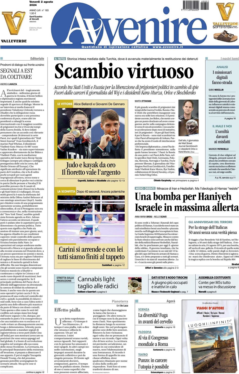 Prima-pagina-avvenire-edizione-di-oggi-02-08-2024