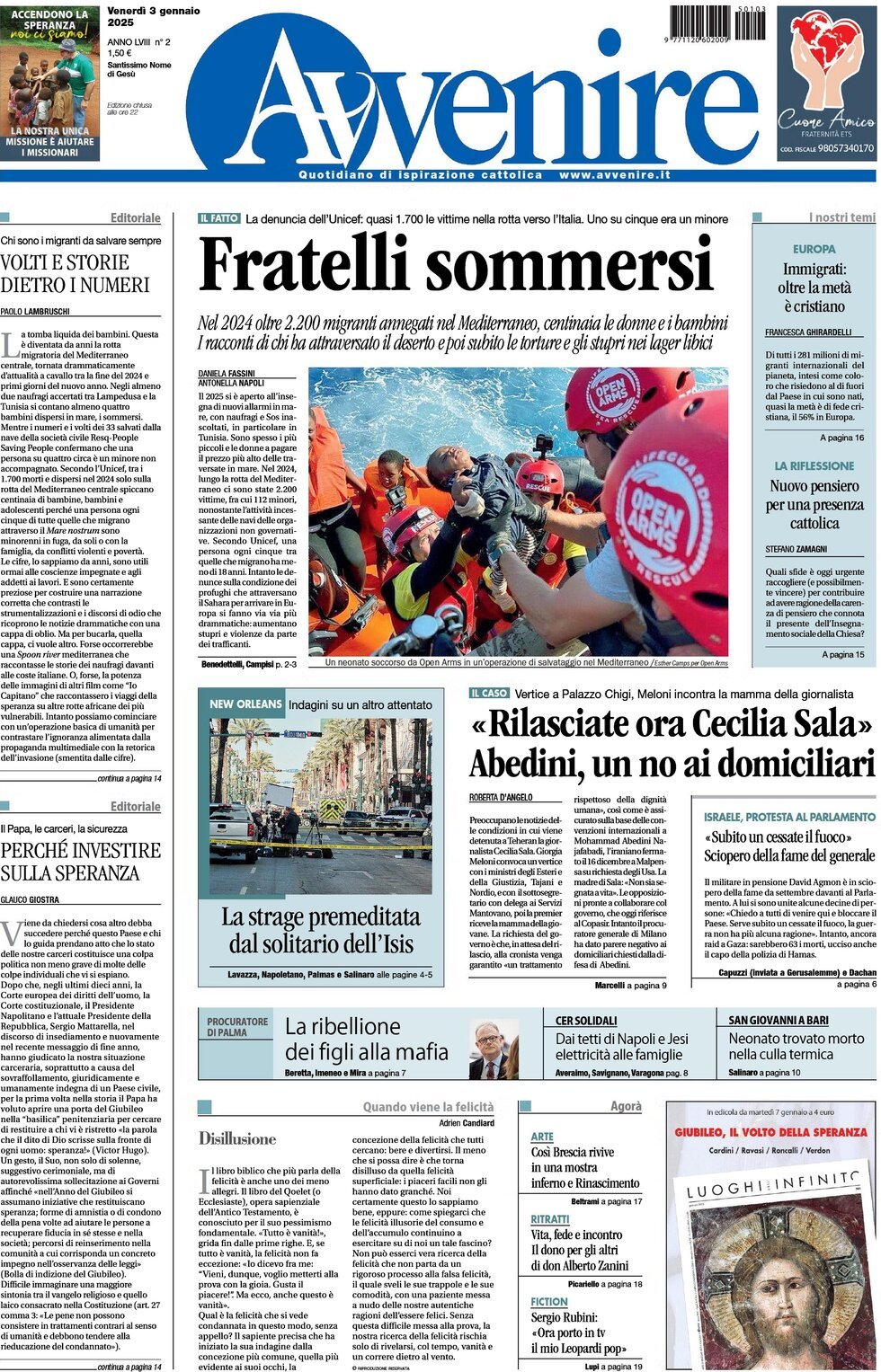 Prima-pagina-avvenire-edizione-di-oggi-03-01-2025