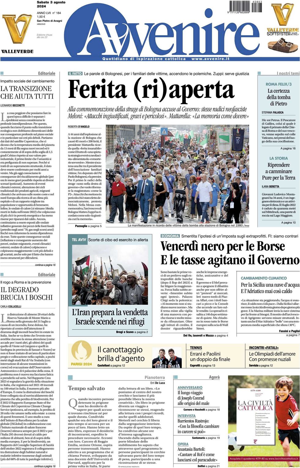 Prima-pagina-avvenire-edizione-di-oggi-03-08-2024