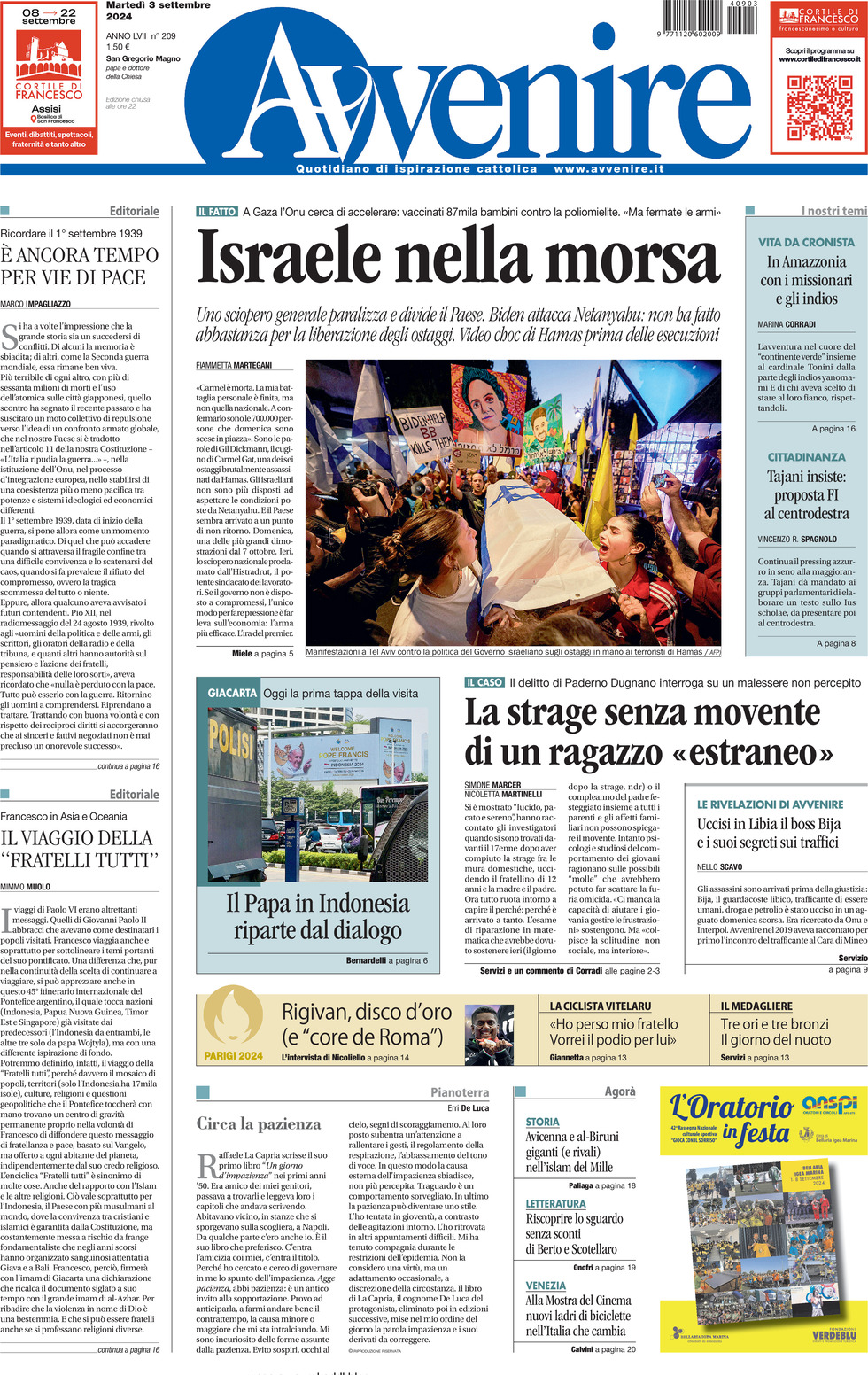 Prima-pagina-avvenire-edizione-di-oggi-03-09-2024