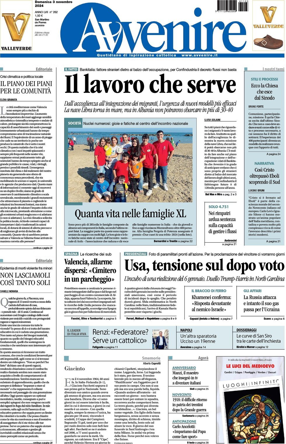 Prima-pagina-avvenire-edizione-di-oggi-04-11-2024