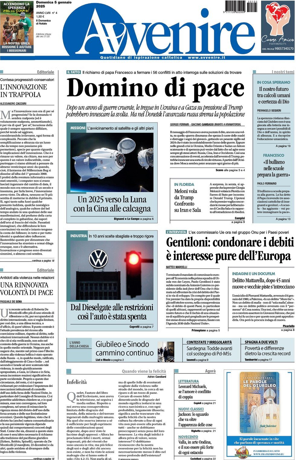 Prima-pagina-avvenire-edizione-di-oggi-05-01-2025