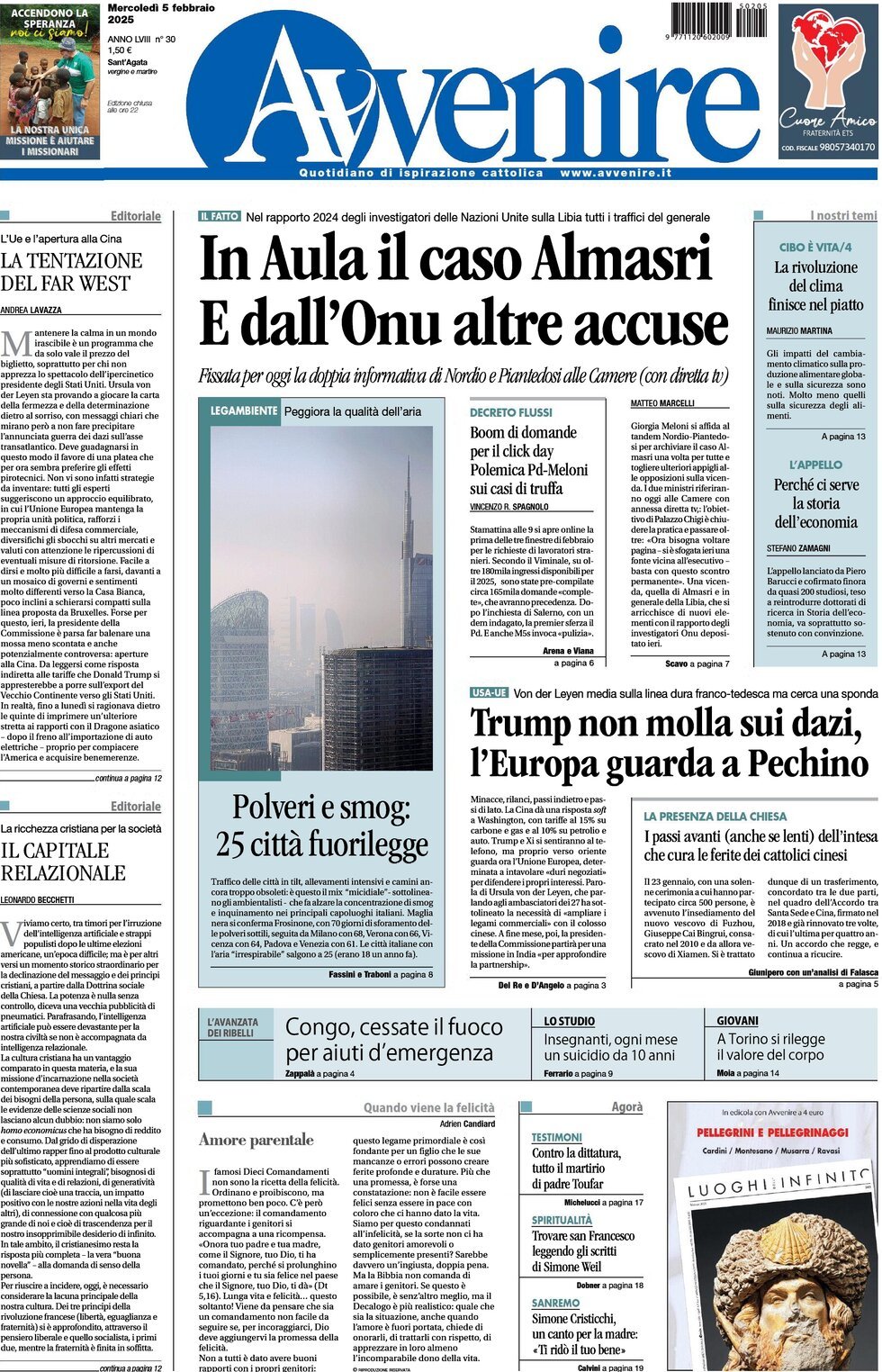 Prima-pagina-avvenire-edizione-di-oggi-05-02-2025