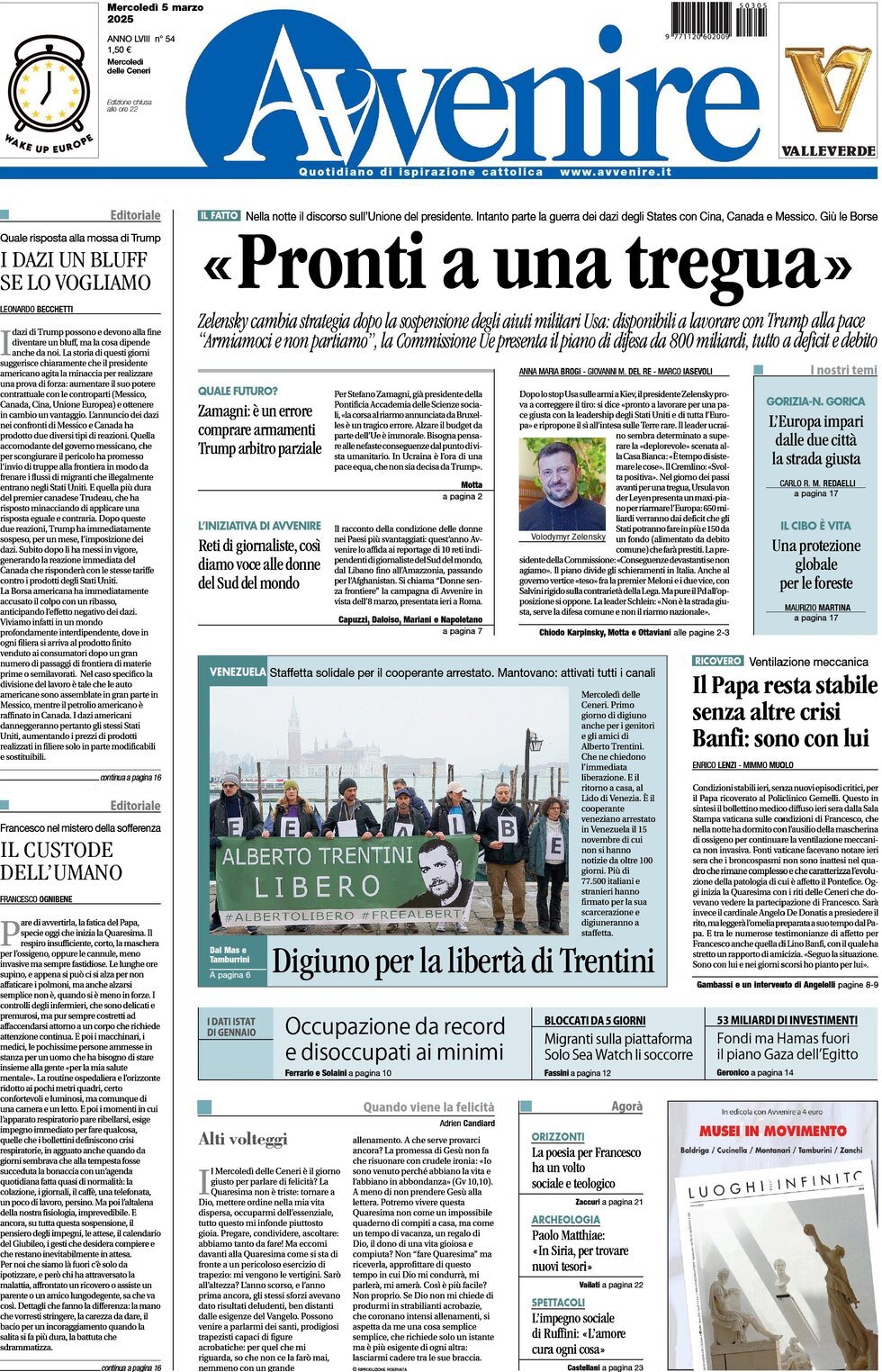 Prima-pagina-avvenire-edizione-di-oggi-05-03-2025