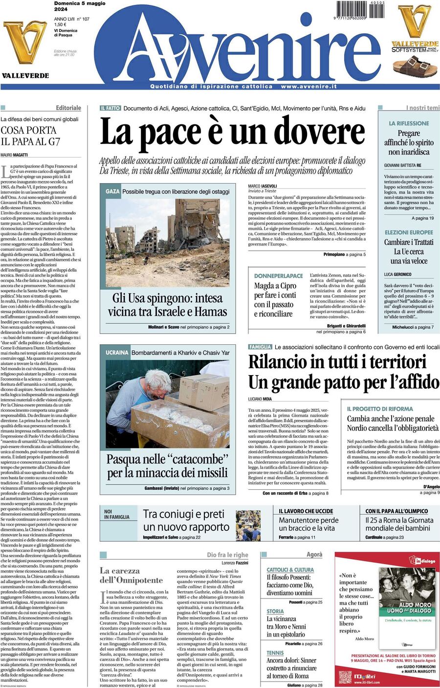 Prima-pagina-avvenire-edizione-di-oggi-05-05-2024