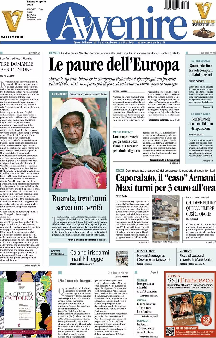 Prima-pagina-avvenire-edizione-di-oggi-06-04-2024