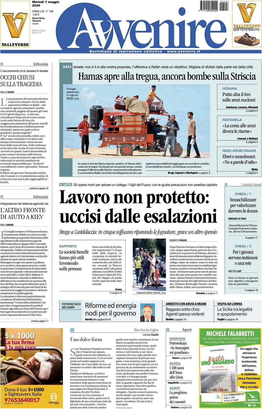 Prima-pagina-avvenire-edizione-di-oggi-07-05-2024