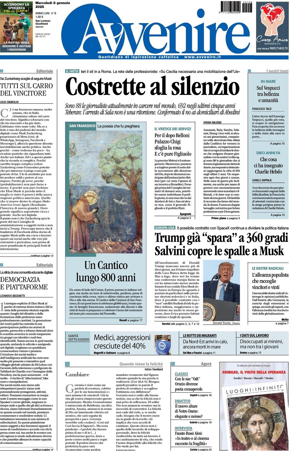 Prima-pagina-avvenire-edizione-di-oggi-08-01-2025