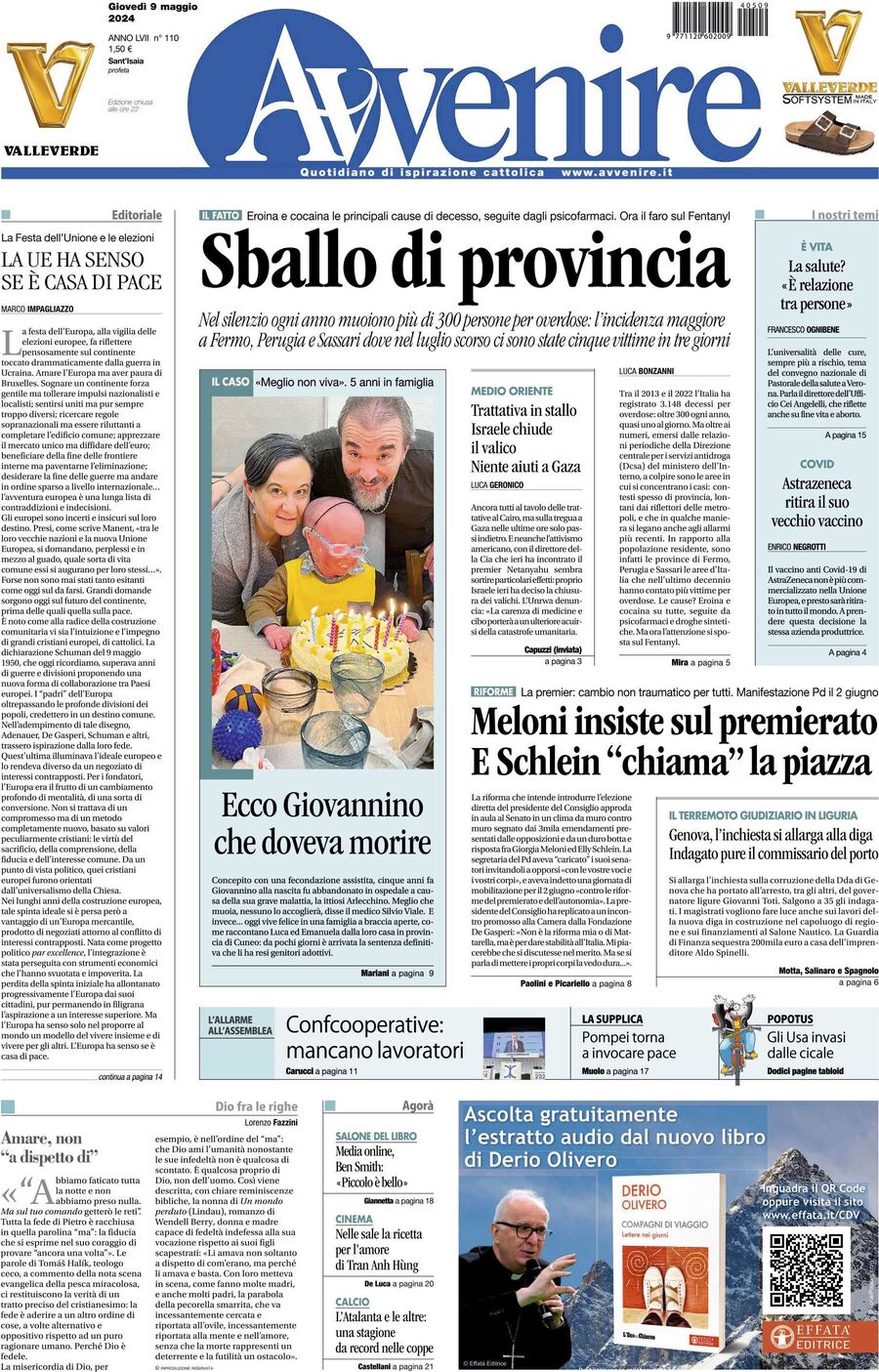 Prima-pagina-avvenire-edizione-di-oggi-09-05-2024