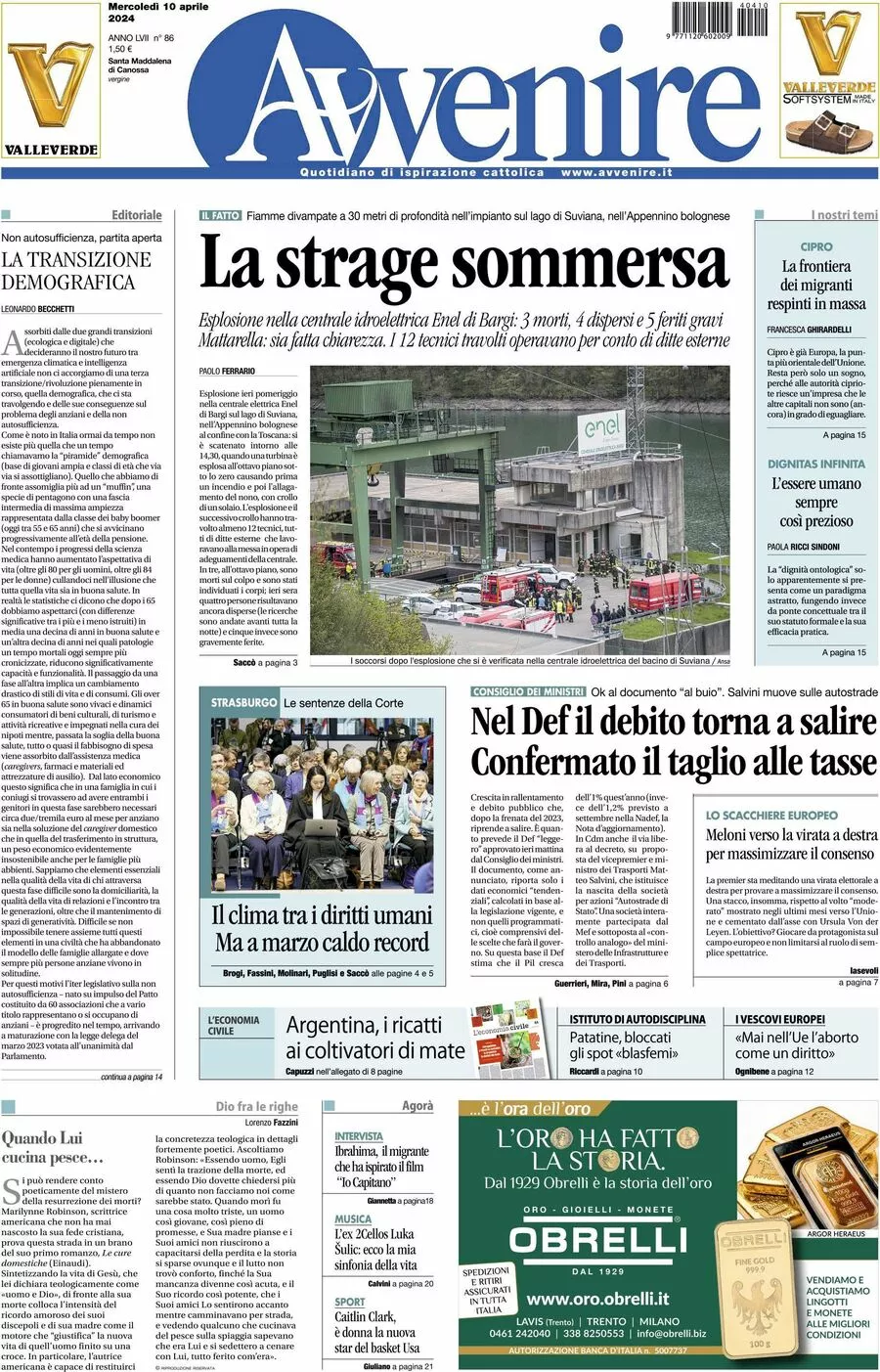 Prima-pagina-avvenire-edizione-di-oggi-10-04-2024