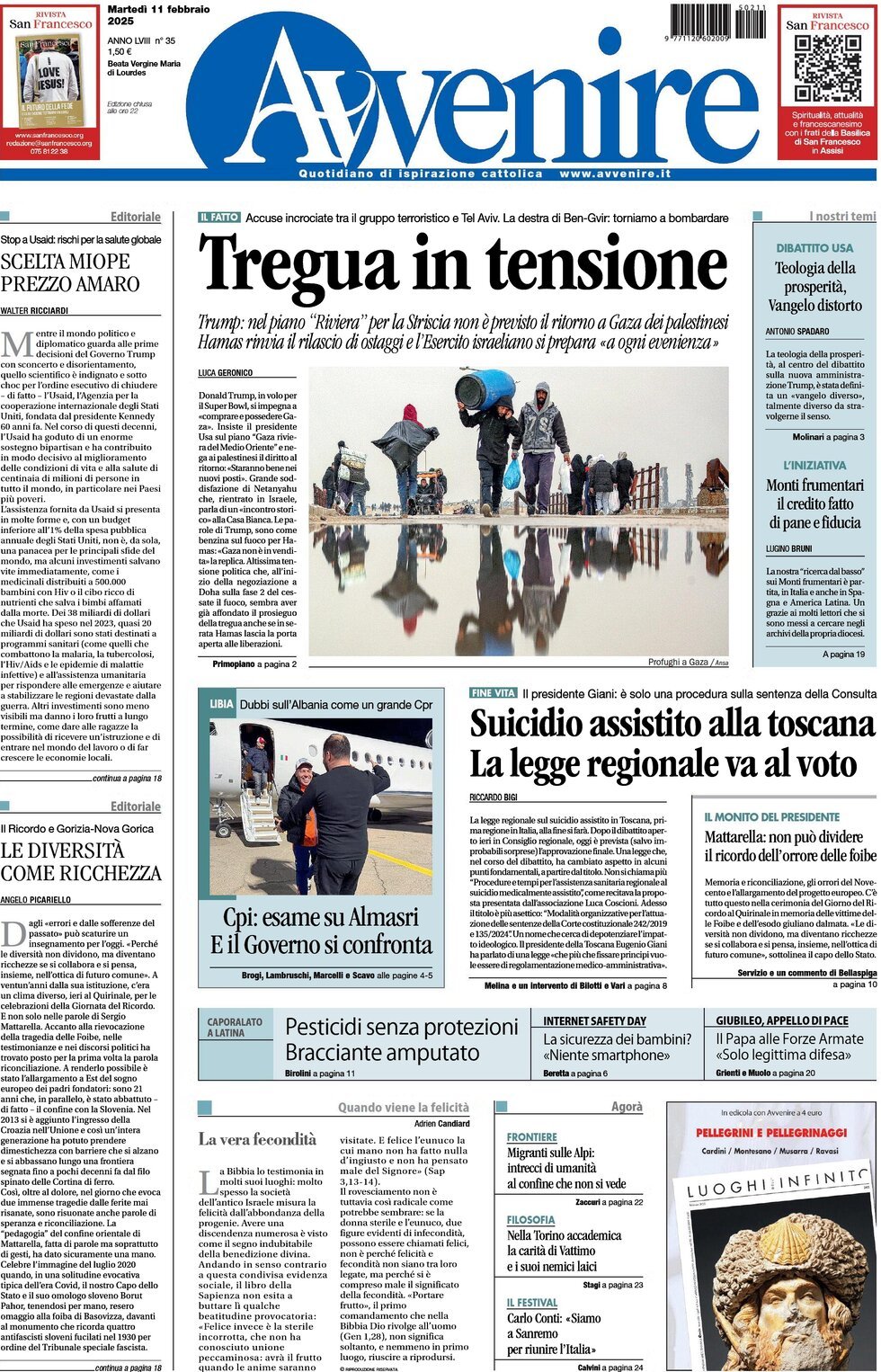 Prima-pagina-avvenire-edizione-di-oggi-11-02-2025