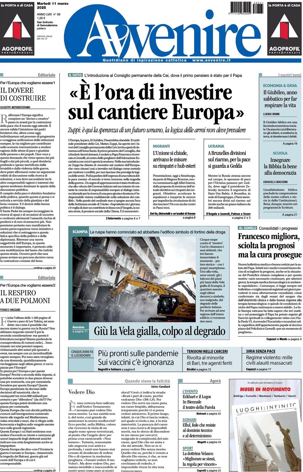 Prima-pagina-avvenire-edizione-di-oggi-11-03-2025