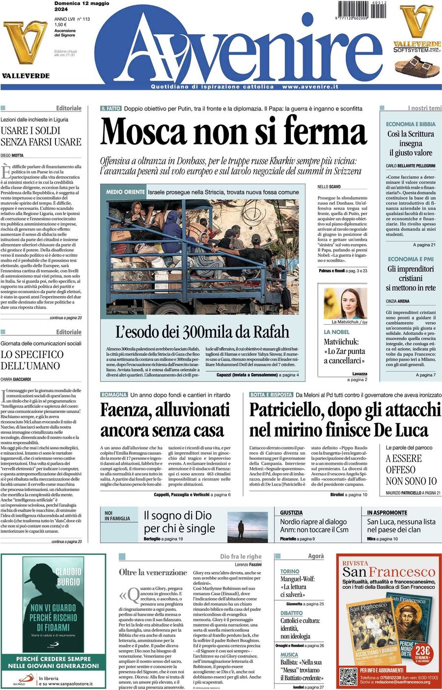 Prima-pagina-avvenire-edizione-di-oggi-12-05-2024