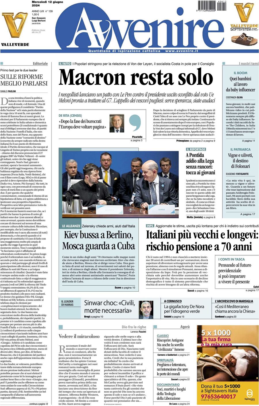 Prima-pagina-avvenire-edizione-di-oggi-12-06-2024