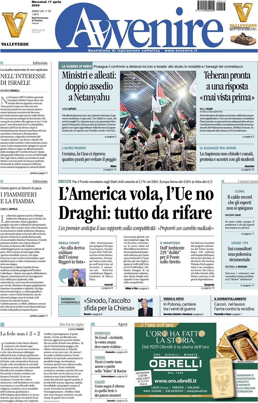 Prima-pagina-avvenire-edizione-di-oggi-17-04-2024