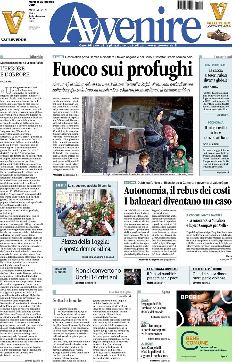 Prima-pagina-avvenire-edizione-di-oggi-28-05-2024