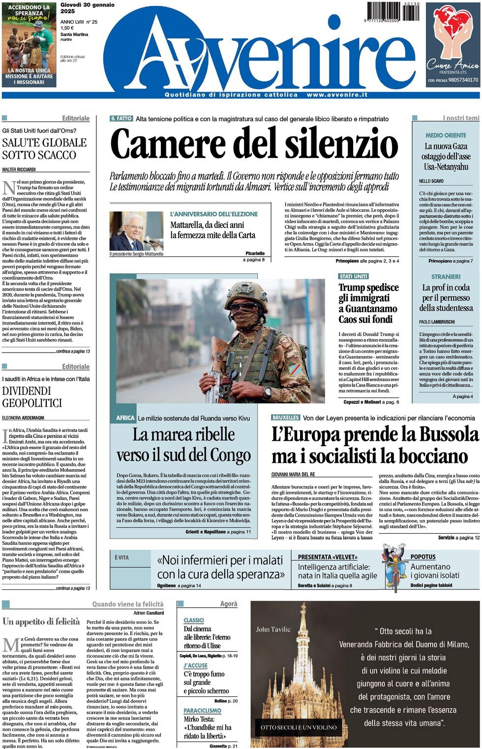 Prima-pagina-avvenire-edizione-di-oggi-30-01-2025