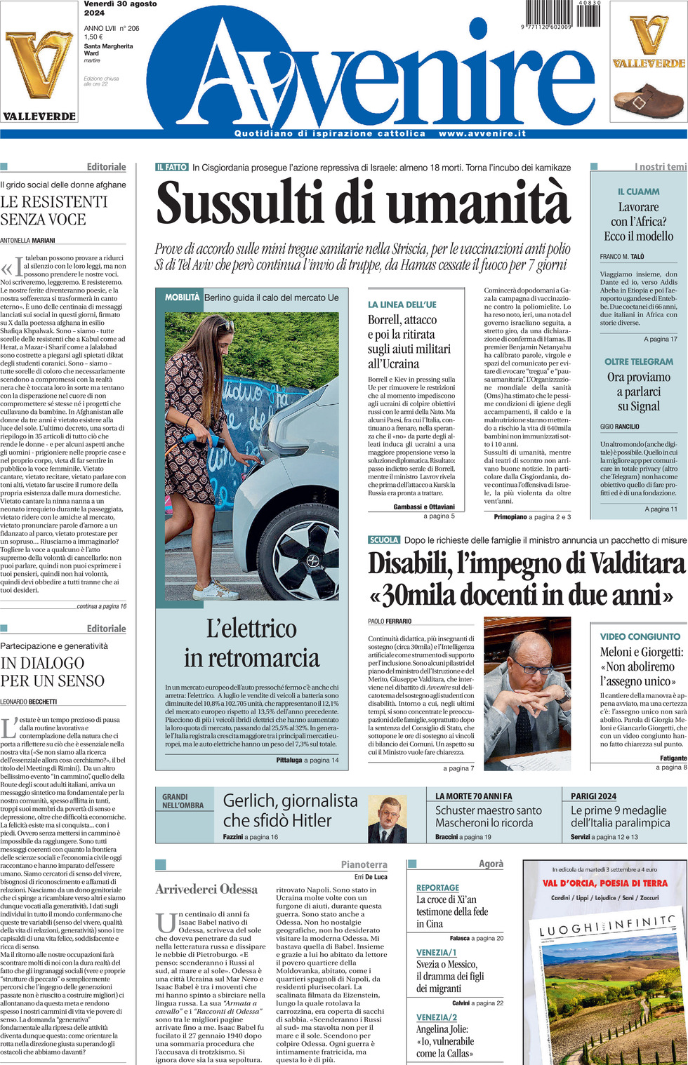 Prima-pagina-avvenire-edizione-di-oggi-30-08-2024