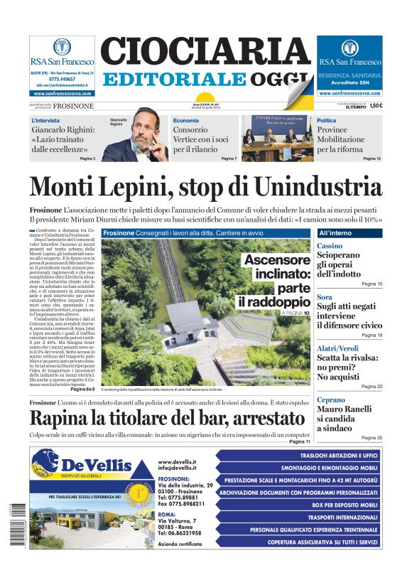 Prima-pagina-ciociaria-editoriale-oggi-edizione-del-20240418