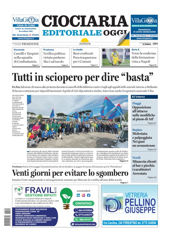 Prima-pagina-ciociaria-editoriale-oggi-edizione-del-20240419