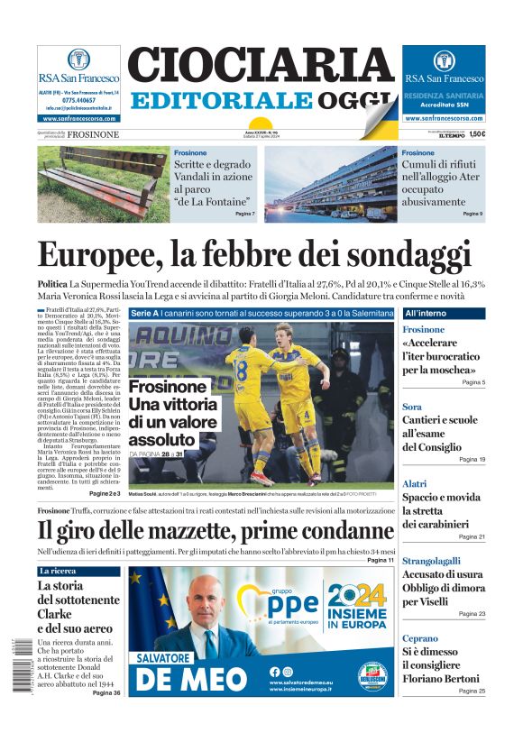 Prima-pagina-ciociaria-editoriale-oggi-edizione-del-20240427