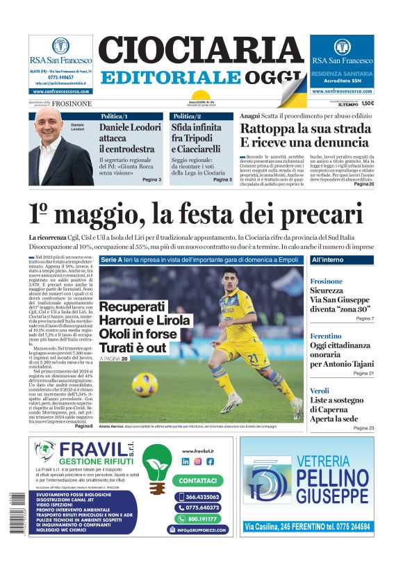 Prima-pagina-ciociaria-editoriale-oggi-edizione-del-20240430