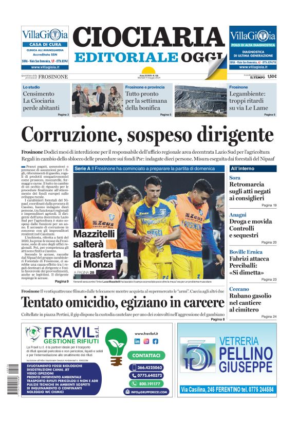 Prima-pagina-ciociaria-editoriale-oggi-edizione-del-20240514