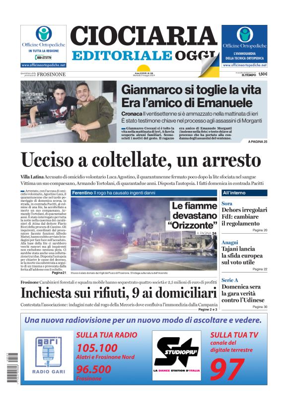 Prima-pagina-ciociaria-editoriale-oggi-edizione-del-20240521