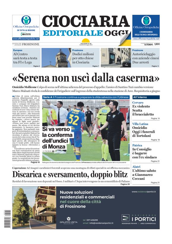 Prima-pagina-ciociaria-editoriale-oggi-edizione-del-20240524