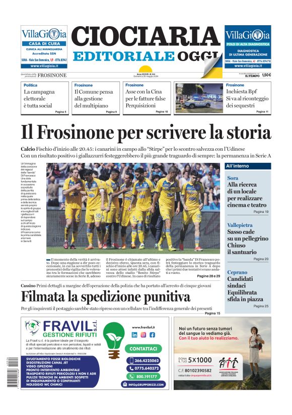 Prima-pagina-ciociaria-editoriale-oggi-edizione-del-20240526