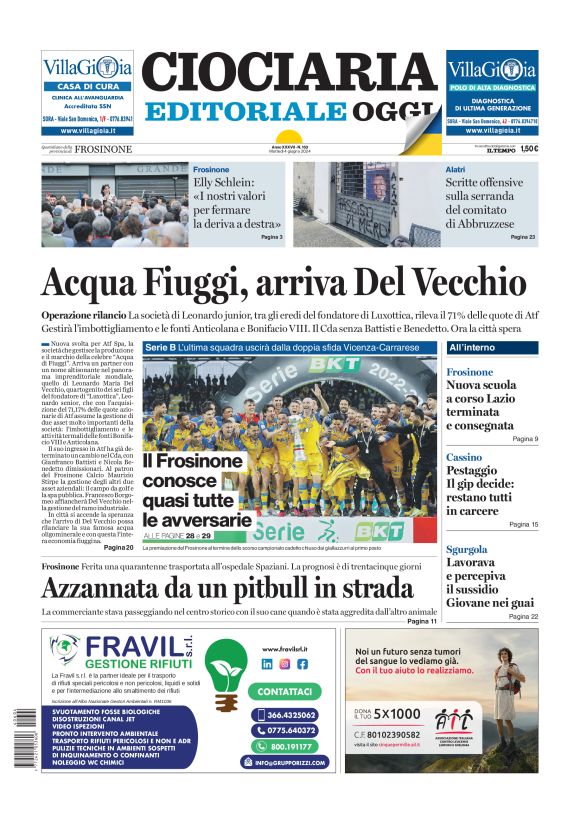 Prima-pagina-ciociaria-editoriale-oggi-edizione-del-20240604