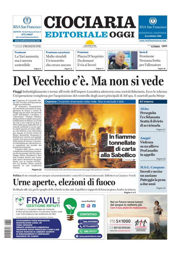 Prima-pagina-ciociaria-editoriale-oggi-edizione-del-20240609