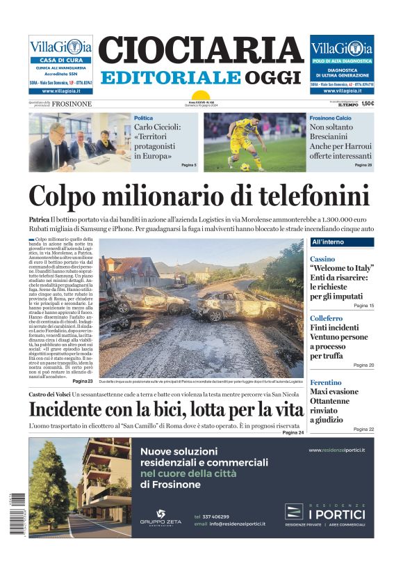 Prima-pagina-ciociaria-editoriale-oggi-edizione-del-20240616